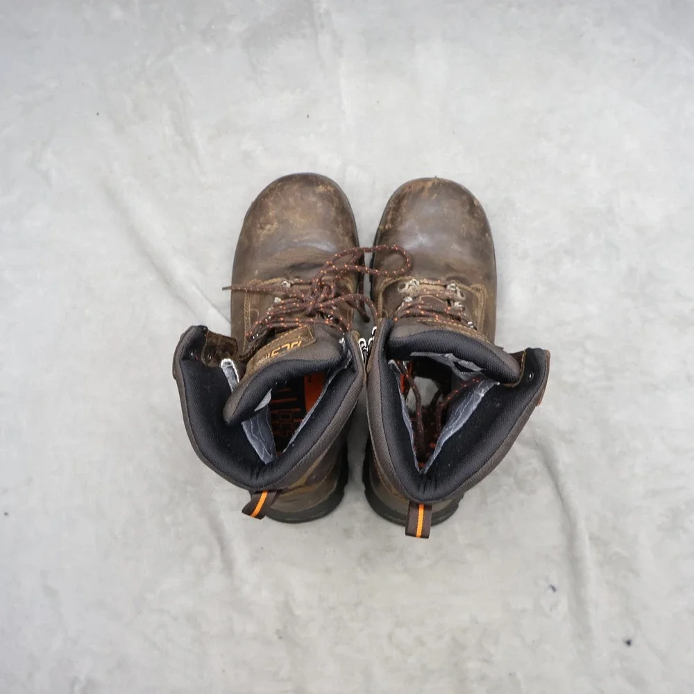 Danner Mens 9 Work Boots Brown Crafter 8 Leather Waterproof 800g Insulated Trail